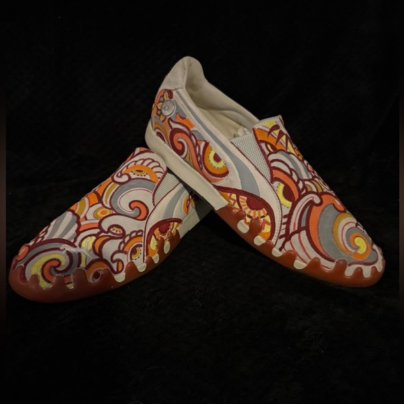 Puma Damien Bart Originals 1/1 Other - Puma Hand Painted Psychedelic Slip-On Sneakers by Damien Bart 1/1.  size 11